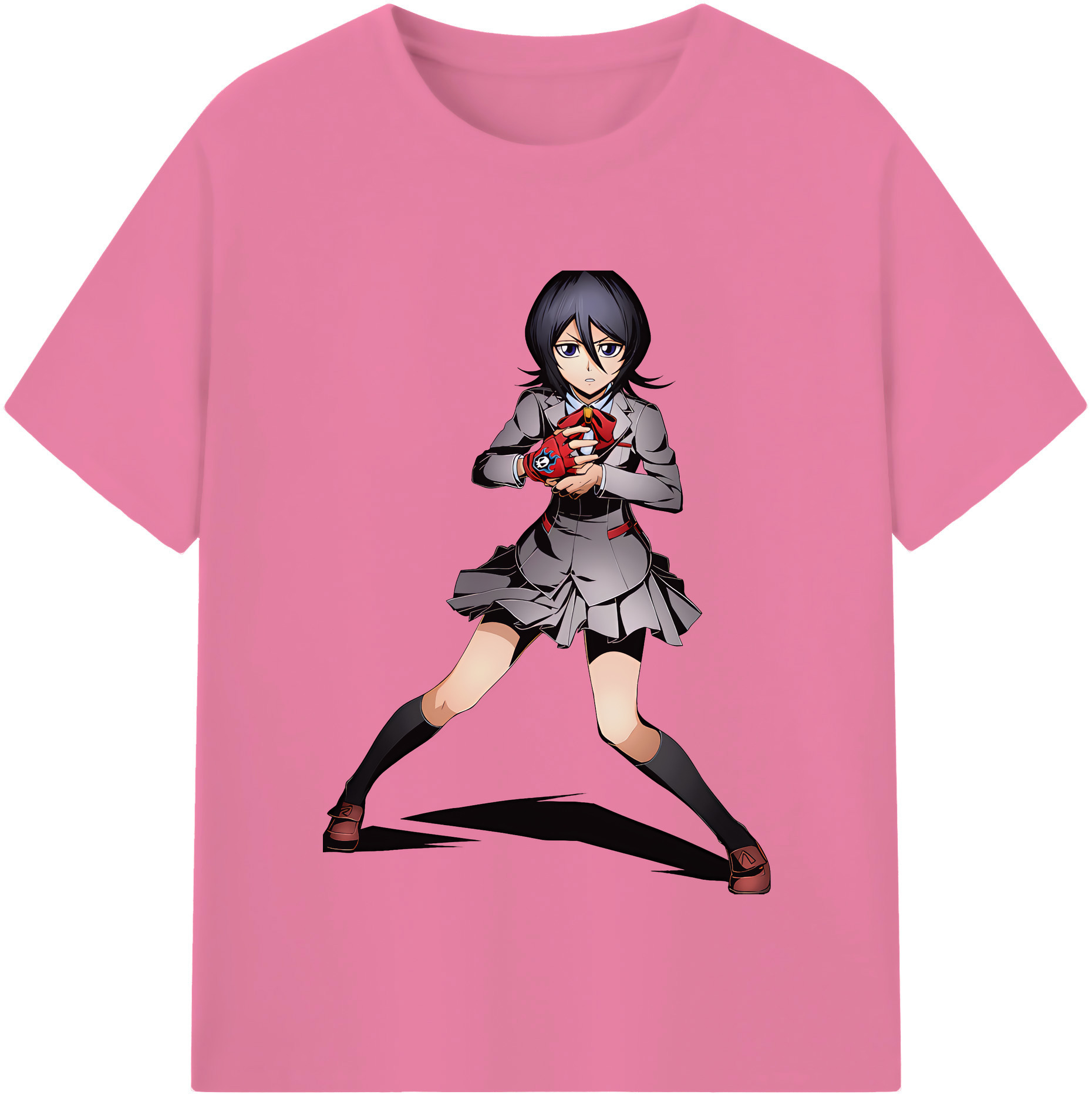 （画像用） ブリーチ 朽木ルキア BLEACH Kuchiki Rukia 綿100％半袖Tシャツ（フロントプリント）